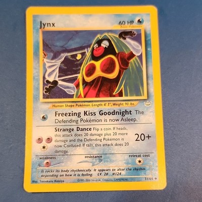 Pokémon Jynx Neo Revelation Uncommon Regular 31/64 60 HP Unlimited