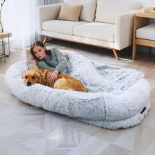 Human Dog Bed, 71''X45''X12'' Size Fits Adult and Pet Washable Giant People Dogb
