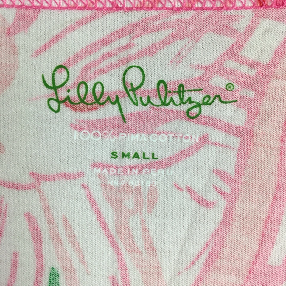 Lilly Pulitzer Flamingo Dress Women S Henley Preppy Beach Vacation Tropical - Image 2 of 4