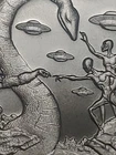 UFO 🛸 1 Oz Aliens First Contact Michelangelo Creation of Adam  .999 Silver🛸👽