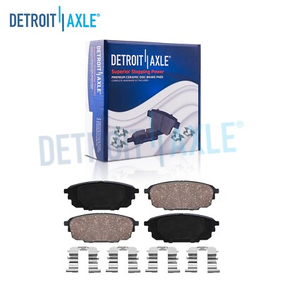 Rear Ceramic Brake Pads Hardware Set for 2001 2002 2003 Mazda Protege Protege5