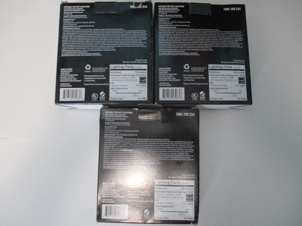 Ecosmart 9-Pack Dimmable Daylight Clear Glass 40w Replacement Candelabra Bulbs - Image 2 of 4