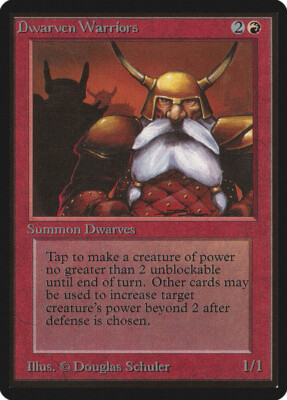 MTG Dwarven Warriors  - Beta #144
