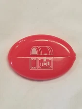 VINTAGE Teachers Credit Union Treasure Chest Club PINK Oval Squeeze Coin Holder