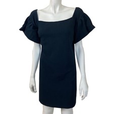 Womens Express Medium Black Shift Style Dress M Mini