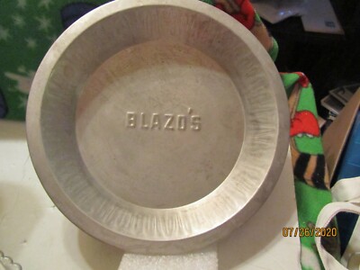 Vintage Embossed Blazo's 9'' Dia Tin Pie Pan