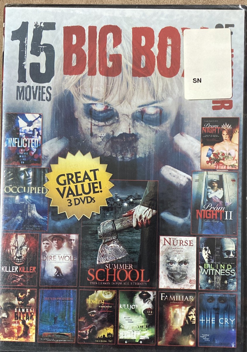 Big Box of Horror - 15 Movies DVD 21 Hours Is Scary Brand New