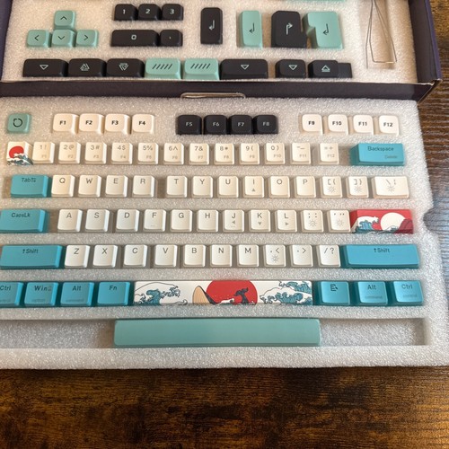 MOLGRIA 129 Keycaps Coral Sea Set New in Box Mechanical Keyboard Replacement - Afbeelding 2 van 8