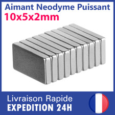 Lot aimant neodyme 10x5x2mm magnet frigo tableau loisir creatif diy fimo N35