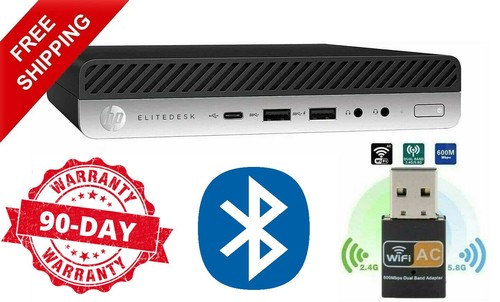HP EliteDesk 800 G3 Tiny Micro i5-6500T 8GB 128GB SSD Win10 Pro WiFi & Bluetooth