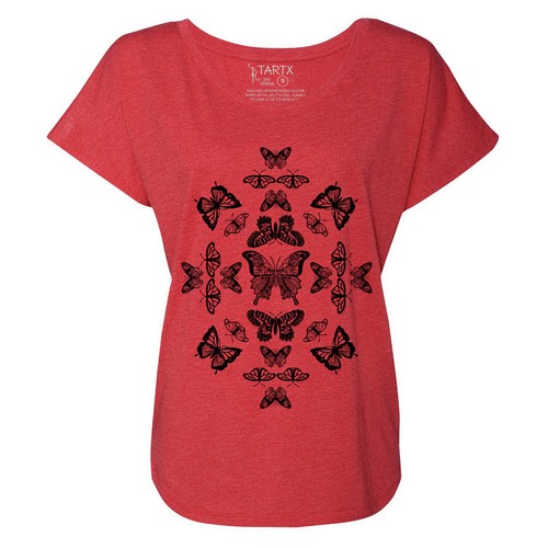 Butterfly Effect Tri-Blend Dolman T-Shirt XS-3XL - 第 6/18 張圖片