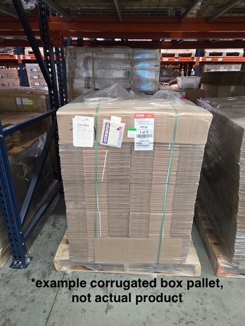 Uline 900pc 7x7x7 Cardboard Boxes on Pallet (Priced by Pallet, 50% off retail)