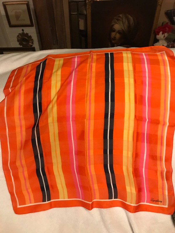 Multicolored Symphony Stripped Scarf 22 X 33  #47