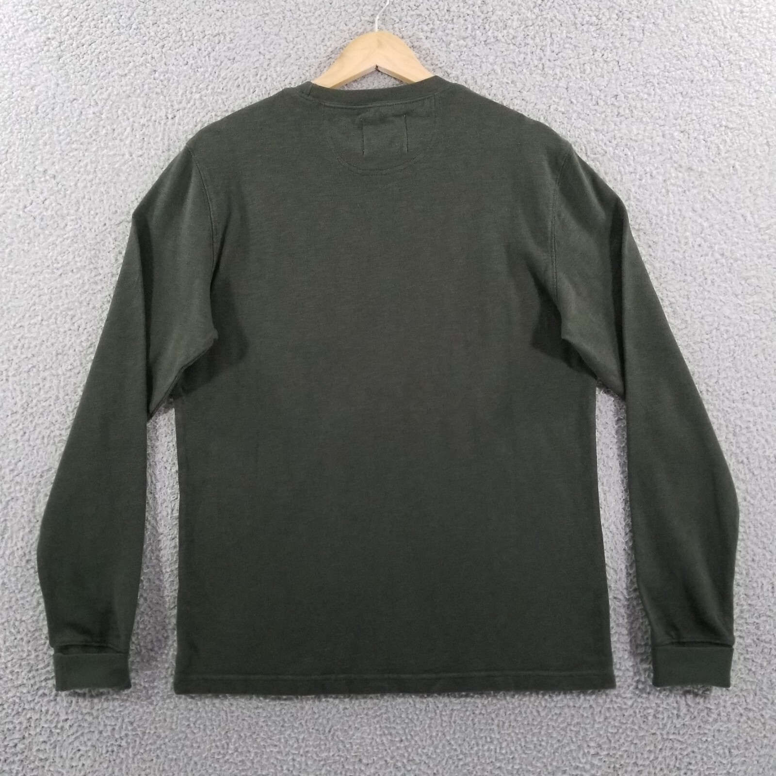 FILA Guideboat Co Canottaggio Crew T Shirt Uomo Piccola Verde Foresta Affidabilità Indumenti Slub