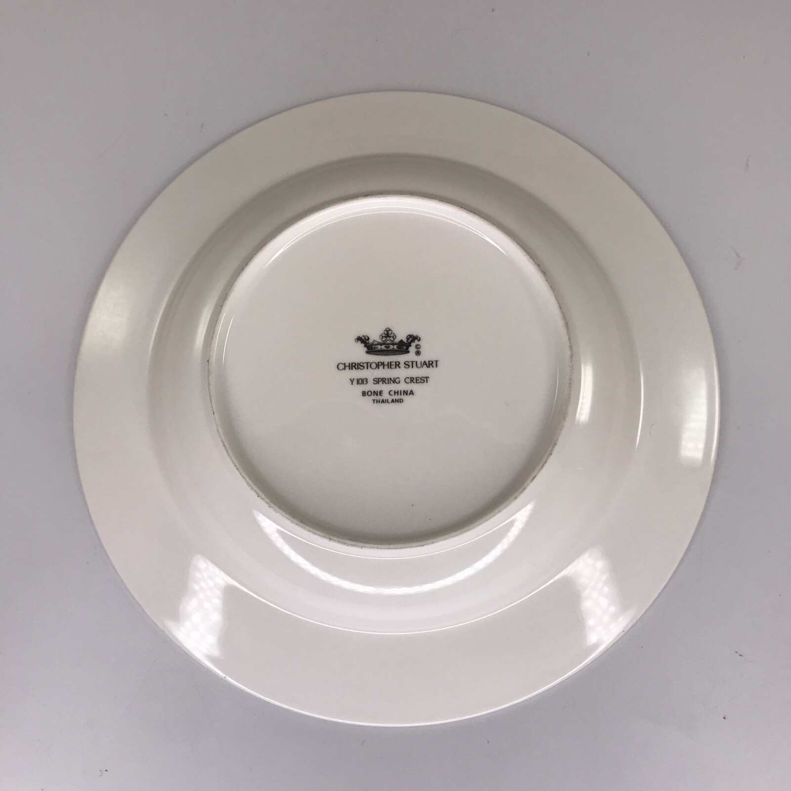 Christopher Stuart Spring Crest Rimmed Soup Bowl Y 1013 Bone China ...