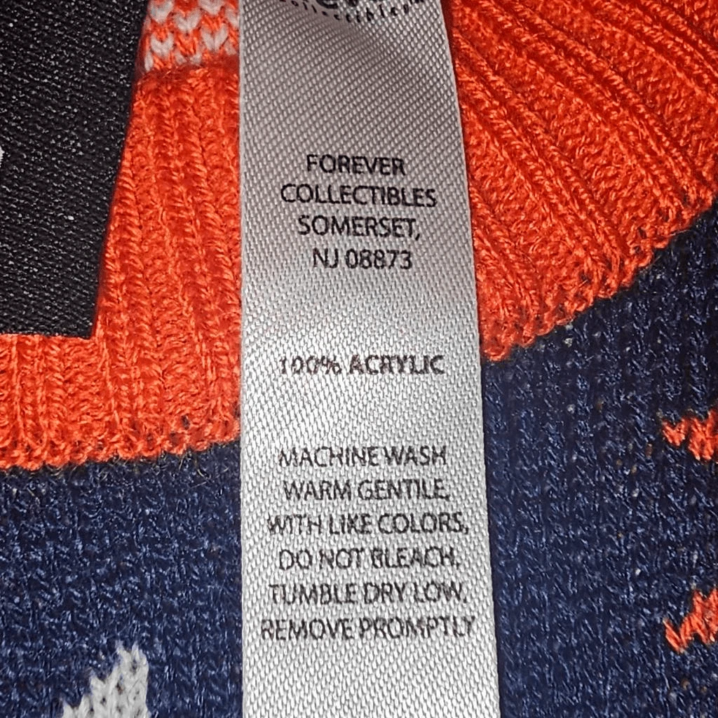 NWT football Team Apparel Mens Denver Broncos Ugly Christmas Sweater Medium