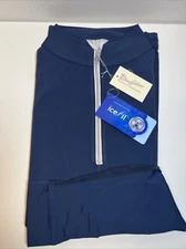 The Tailored Sportsman Icefil Long Sleeve Riding Shirt Bluesy/ Silver Medium 