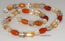 16X11-10X9MM MIX QUARTZ GEMSTONE NUGGET LOOSE BEADS 7inch