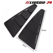 Fit For 05-14 Ford Mustang 1/4 Quarter Side Window Louvers Scoop Cover Vent US