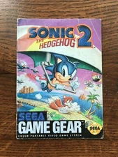 Sonic the Hedgehog 2 II Sega Game Gear Instruction Manual Only