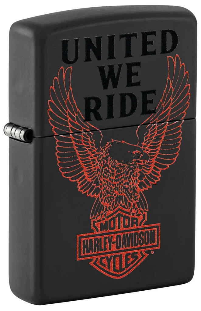 Zippo ジッポ　ハーレー　Harley-Davidson usa Zippo 48983, Harley Davidson Motorcycles Design, Black Matte