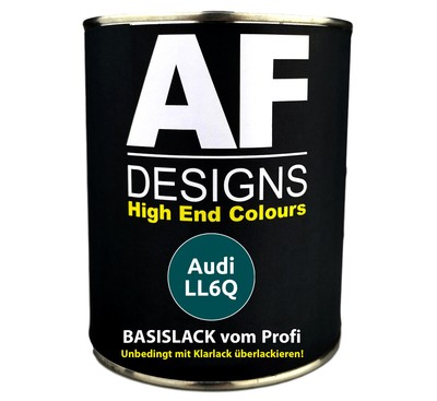 1L Basislack Audi LL6Q Seegrün Autolack Spritzfertig