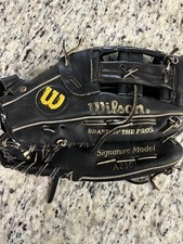 Wilson A2101 Chris Sabo Signature Edition Black Leather RHT Baseball Glove VTG