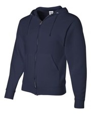 JERZEES NuBlend  Full-Zip Hooded Sweatshirt 993MR - J. Navy - Medium