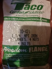 1-1/4" Circulator Flange NPT Cast Iron Freedom Universal  pair TACO