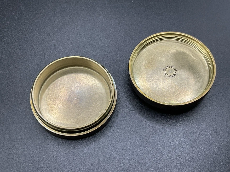 Moneda de acero llama X Brnly Burnluminati latón guerrero escondite EDC zafiro tercer ojo Foto 4 de 4