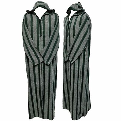 Marokkanische Langarmshirt mit Kapuze Thobe Djellaba grün