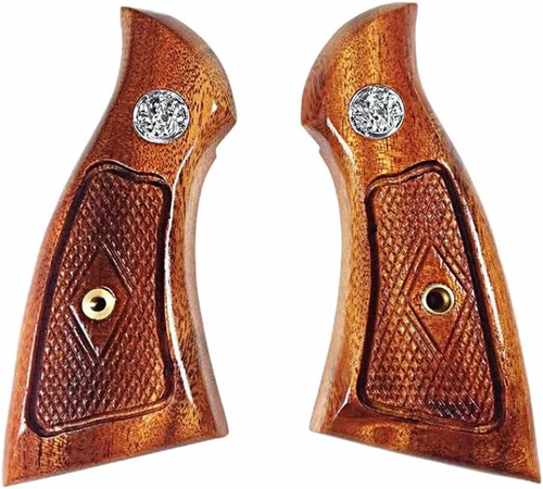New grips for S&W K/L Frame Square Butt Grips Checker New grips for S&W K/L Frame Square Butt Grips Checker
