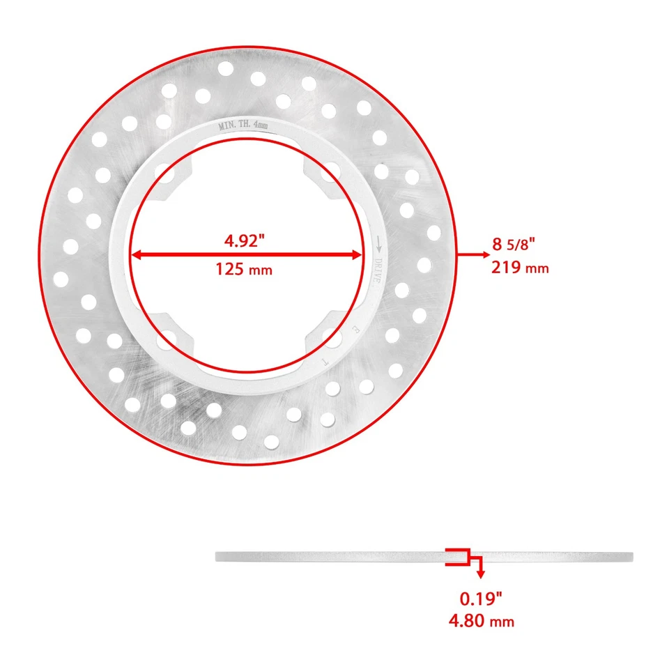 Rear Brake Disc Rotor W / Brake Pad Fits Honda CBR600F 1991 - 2006 Foto 2 de 4
