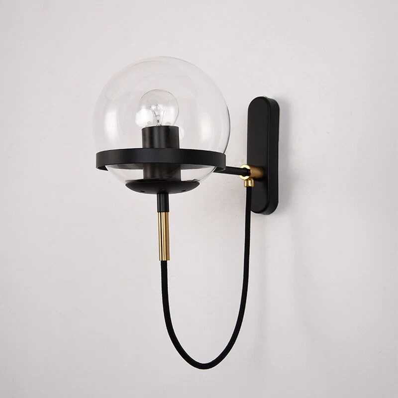 Indoor Wall Light Home Glass Wall Lights Bedroom Wall Lamp Hallway Wall Sconce - Image 3 of 4