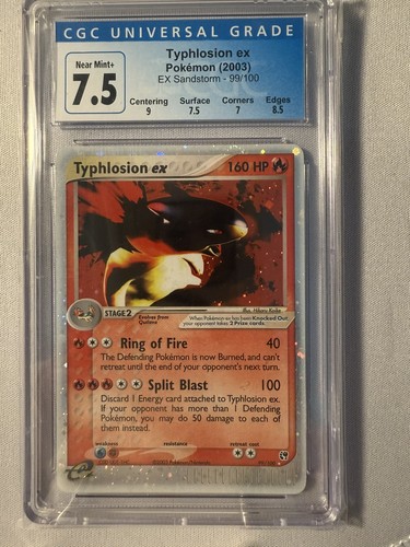 Typhlosion ex graded CGC 7.5 for sale on eBay