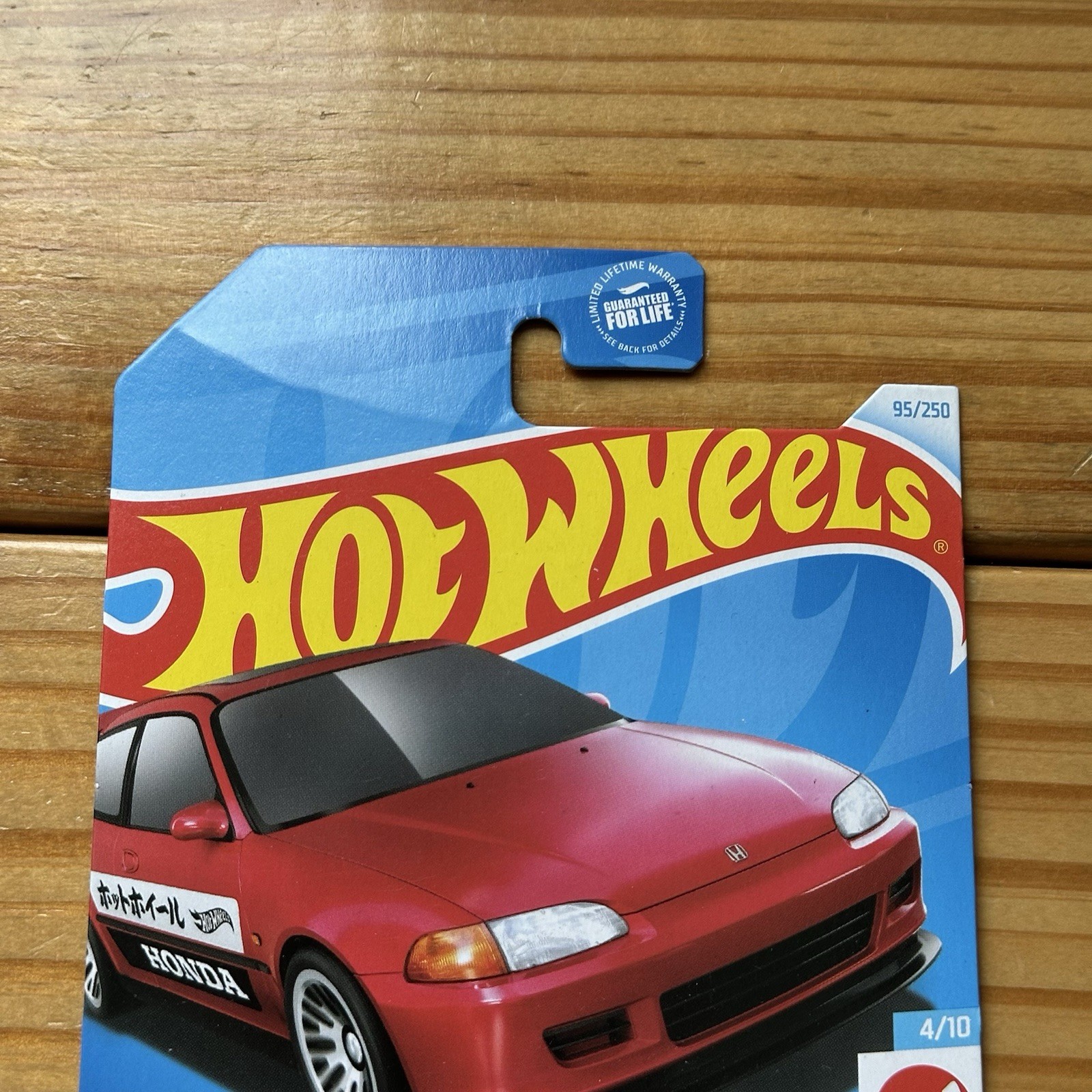 Hot Wheels '92 Honda Civic EG Red HW J-Imports 4/10 Mainline 95/250 New