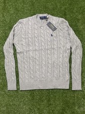 Polo Ralph Lauren Men  s knitted Sweater Heather Grey Size M