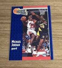 1991-92 Fleer Basketball • Michael Jordan “League Leaders” #220 • Bulls Mint
