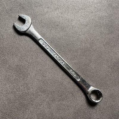 #ad VINTAGE KINCROME 3 8 AF x 3 8 AF COMBINATION RING 12 POINT SPANNER MADE IN JAPAN AU $28.00