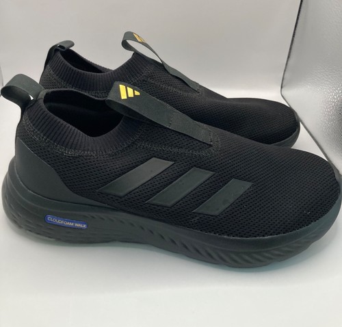Adidas Slip On Sneaker Gr. 7 schwarz Cloudfoam Comfort, Top Zustand