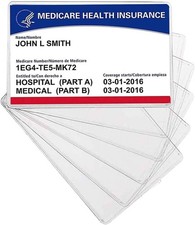 20 Pack Card Protector Sleeves Clear PVC For Credit Card Business Card