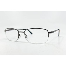 Stetson 257 Eyeglasses Zyloware 058 Dark Gunmetal Semi Rimless Frames 53-18-140