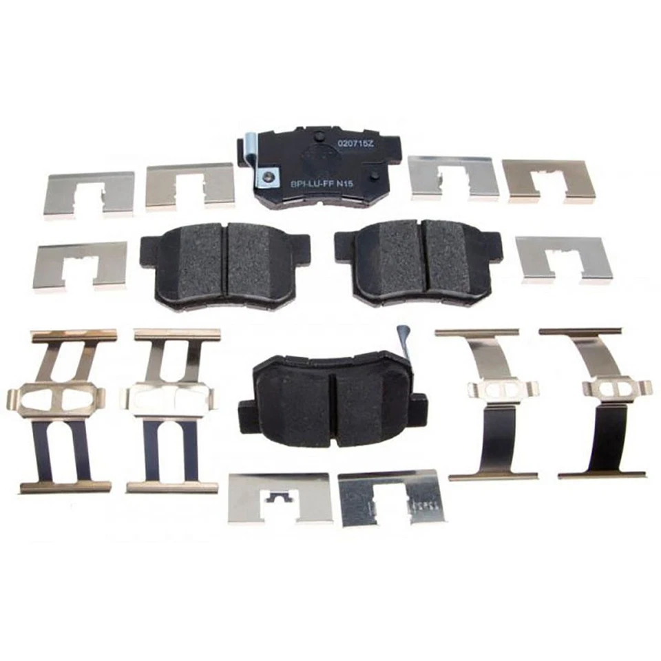 Kit de rotores de freno traseros + pastillas de cerámica y herrajes para Acura TL 1995-1998 Foto 2 de 4