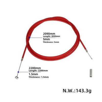 Max G3 F3 für 9 Zoll Roller Scheibenbremszug Satz vorne 1,31m hinten 2,2m rot