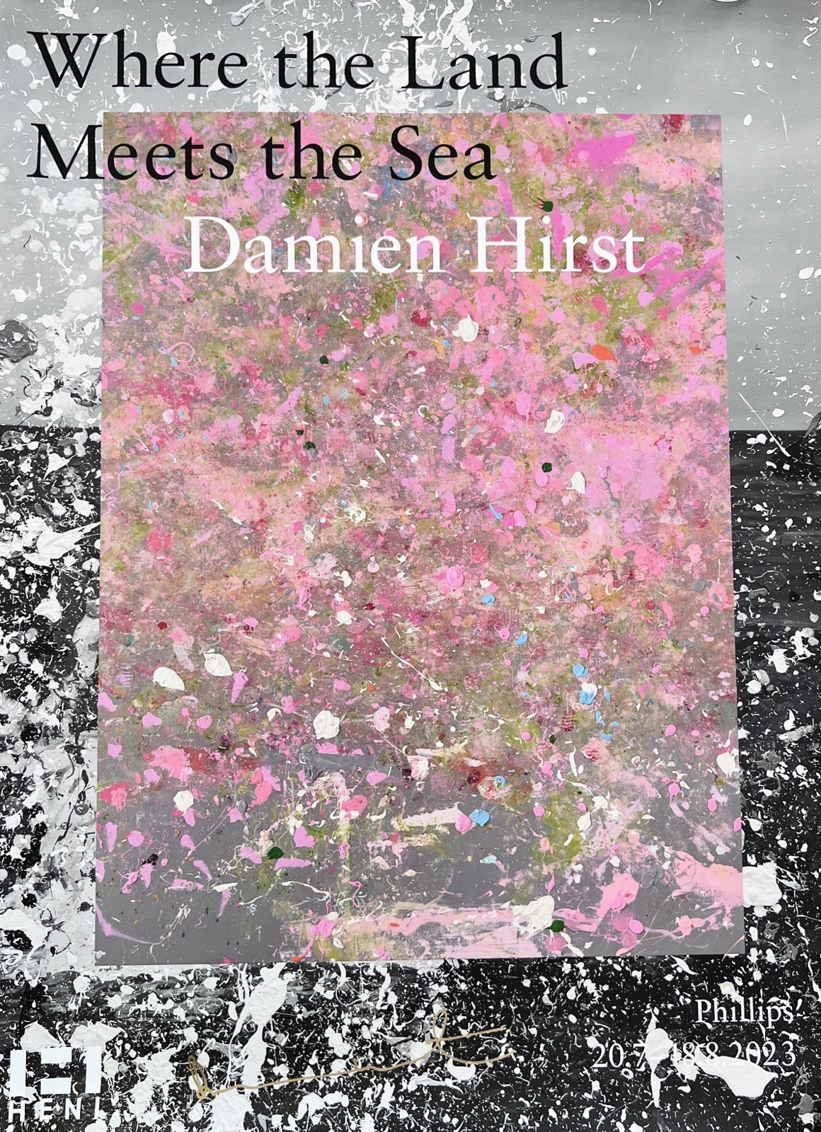 Damien Hirst SIGNED Where The Land Meets The Sea Poster HENI