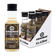 Kikkoman Gluten-Free Seasoning for Sushi Rice, 125ml (Pack of 6)