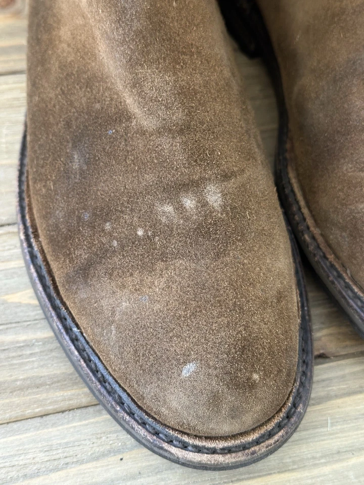 Замшевые ботинки челси Frye Seth коричневые опрятные городские мужские размер 9 D - Изображение 4 из 4