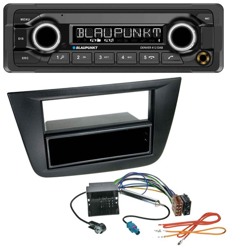 Blaupunkt Bluetooth DAB MP3 USB Autoradio für Seat Toledo Altea ab 05 schwarz - Bild 1 von 9