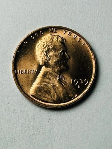 1939-D Lincoln Wheat Penny Cent ~ Gem BU (red)#6