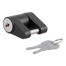 CURT 23521 Coupler Lock (1/4" Pin, 3/4" Latch Span, Padlock, Black)